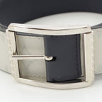 Louis Vuitton Leather Monogram Ceinture Reverso Belt Light Gray — view 3