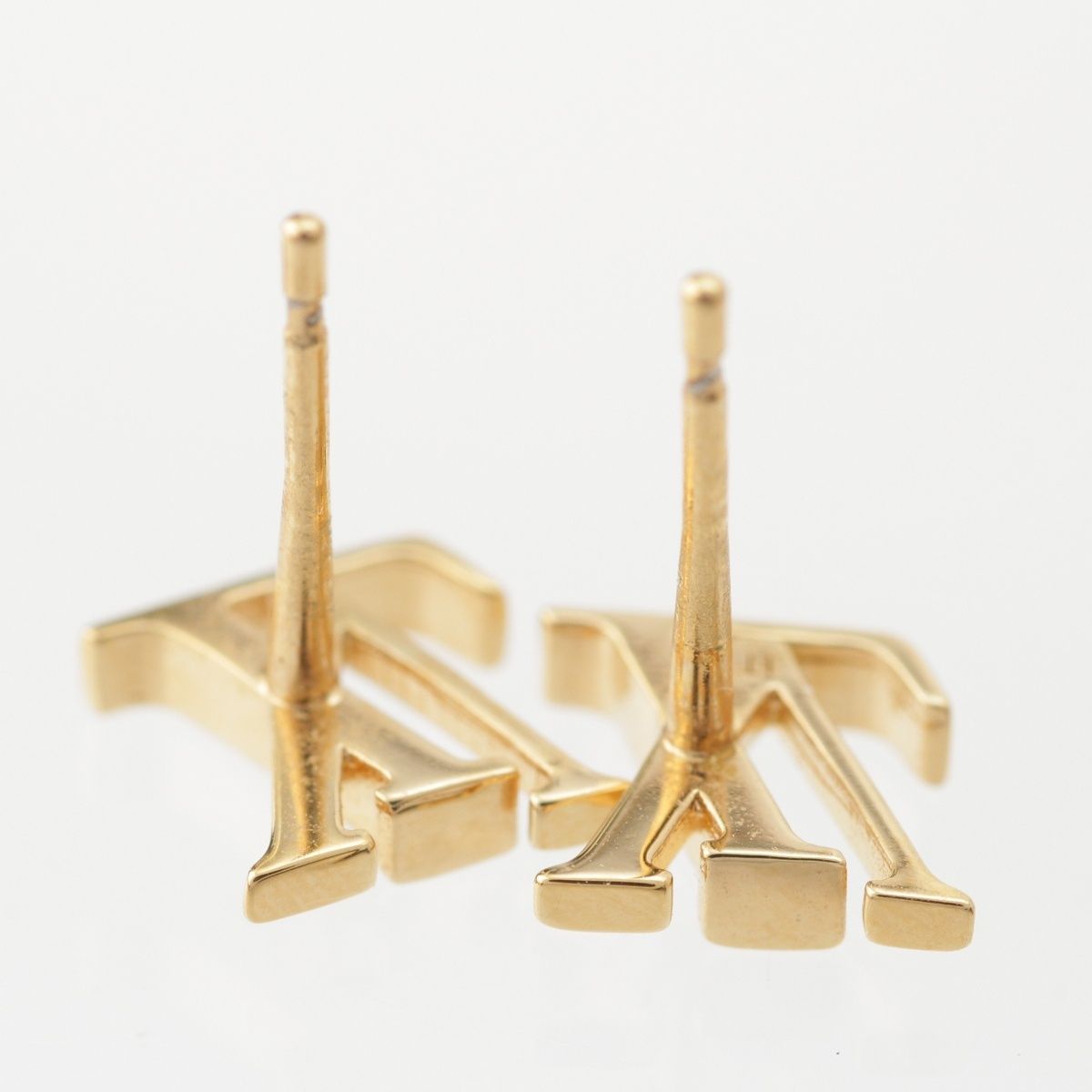 Louis Vuitton Mini Gram Pearl Earrings Gold — view 5