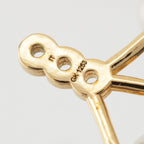 Louis Vuitton Mini Gram Pearl Earrings Gold — view 6