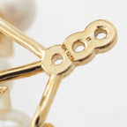 Louis Vuitton Mini Gram Pearl Earrings Gold — view 7