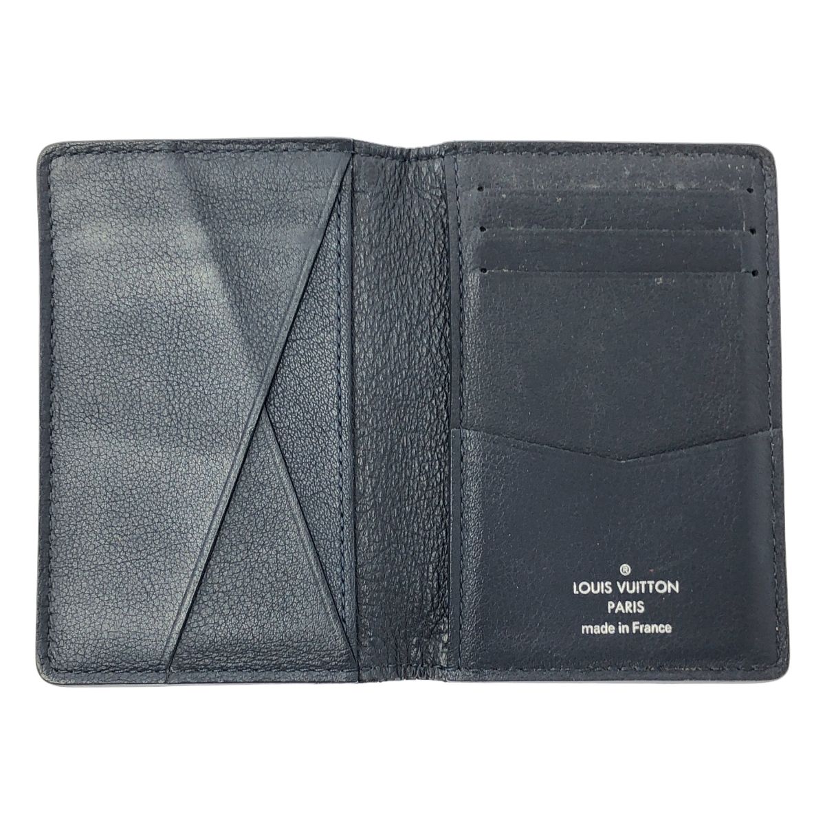 Louis Vuitton Organizer de Poche Card Case Navy — view 3