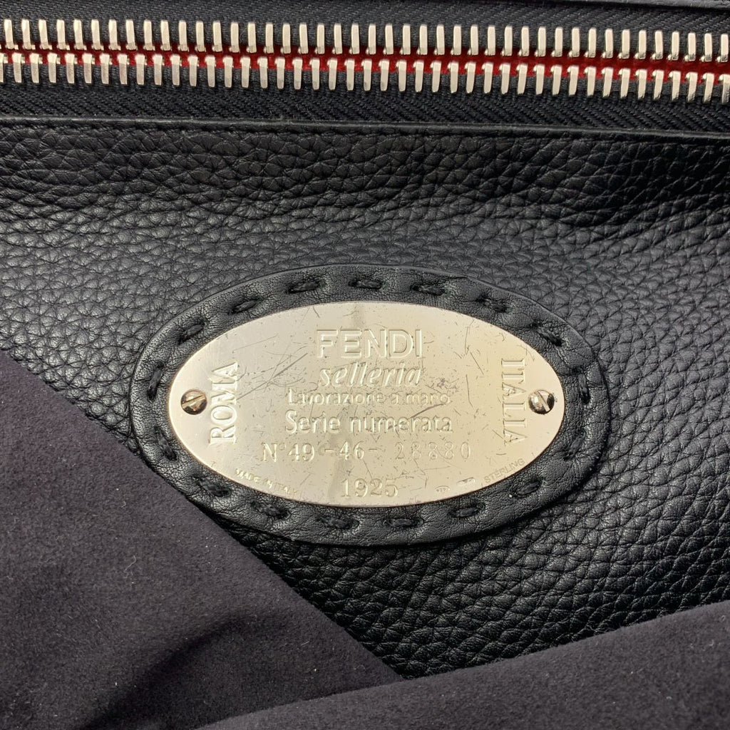Fendi Peekaboo Selleria Monster Star Bugs Eye Handbag Black — view 6
