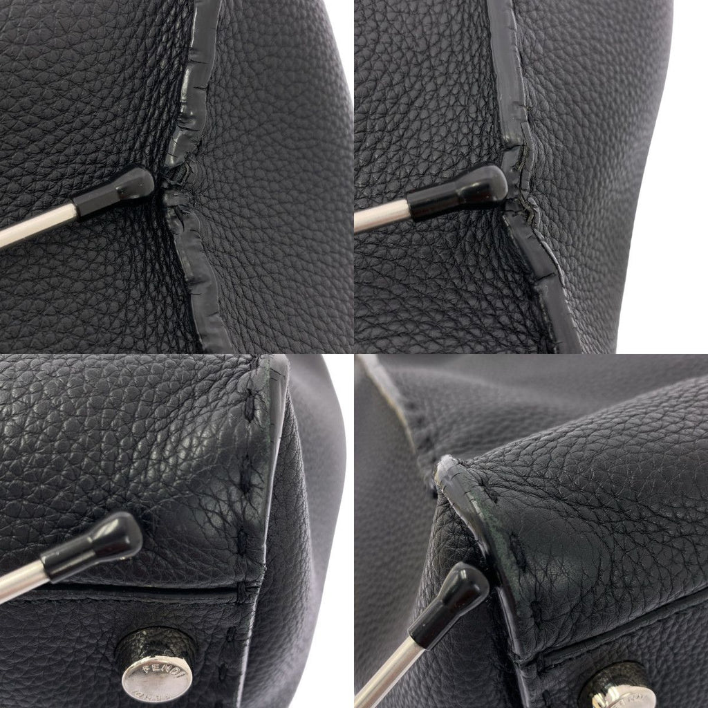 Fendi Peekaboo Selleria Monster Star Bugs Eye Handbag Black — view 8