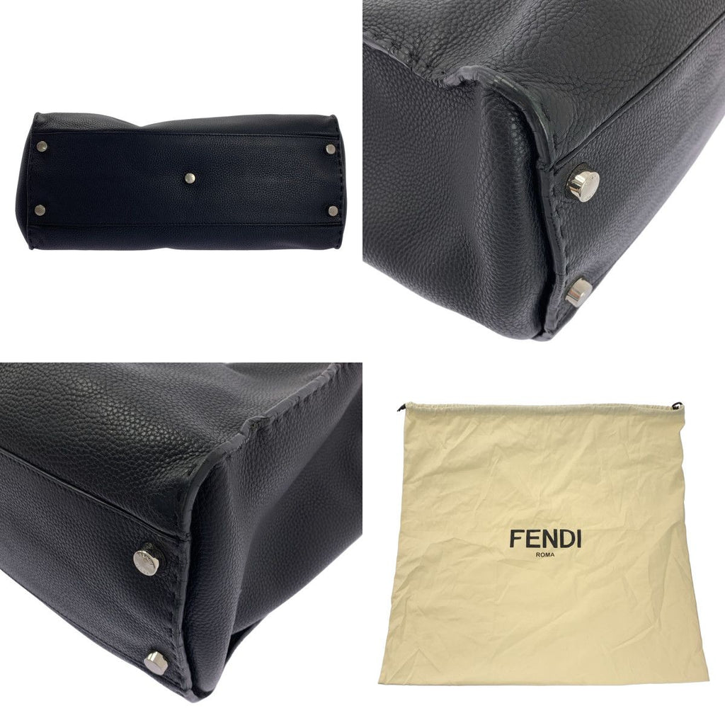 Fendi Peekaboo Selleria Monster Star Bugs Eye Handbag Black — view 7