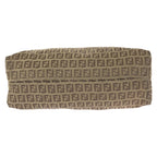 Fendi Zucca Brown Gunmetal Canvas Leather Tote Shoulder Bag — view 8