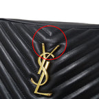Saint Laurent Shoulder Bag le Leather Black Tassel — view 9