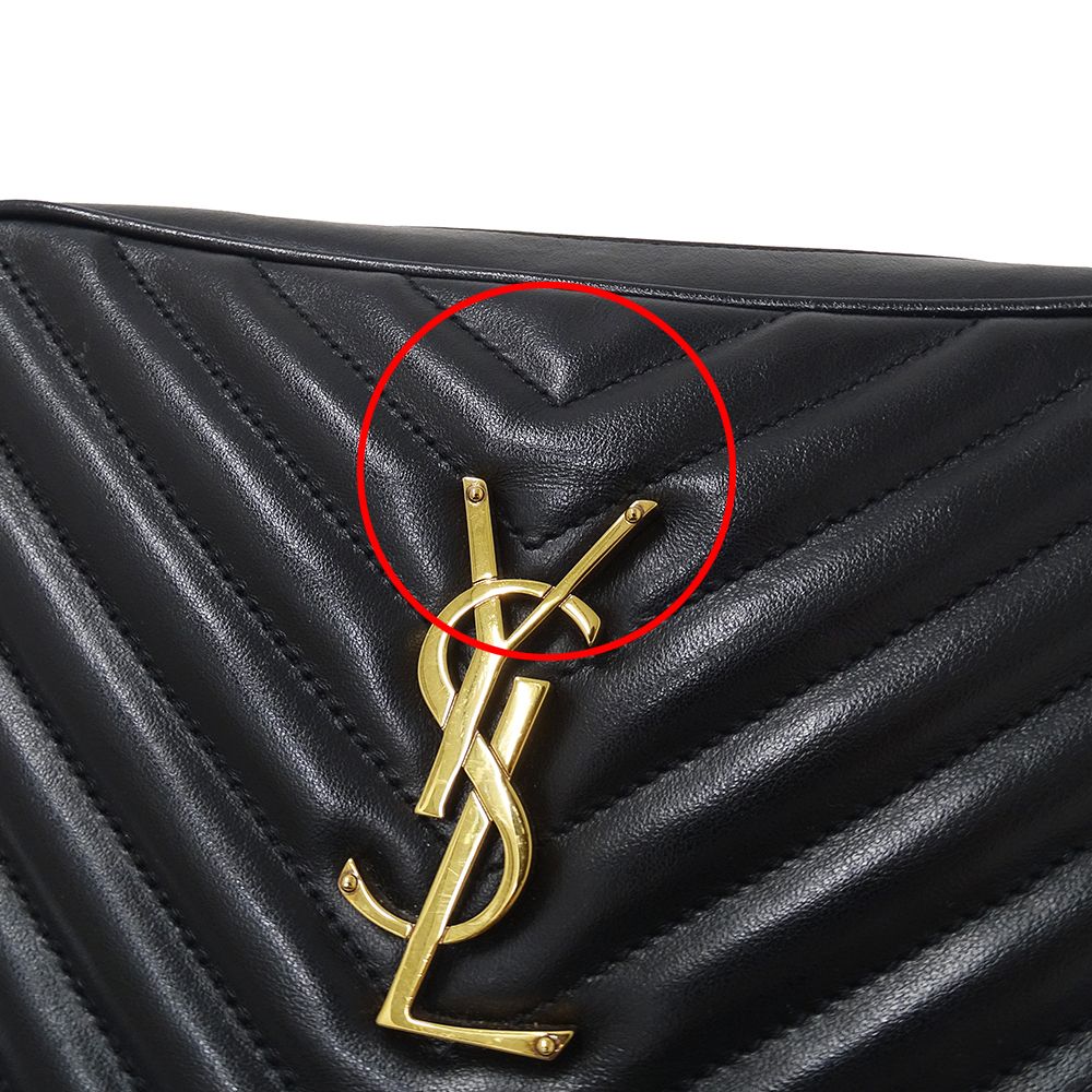 Saint Laurent Shoulder Bag le Leather Black Tassel — view 9