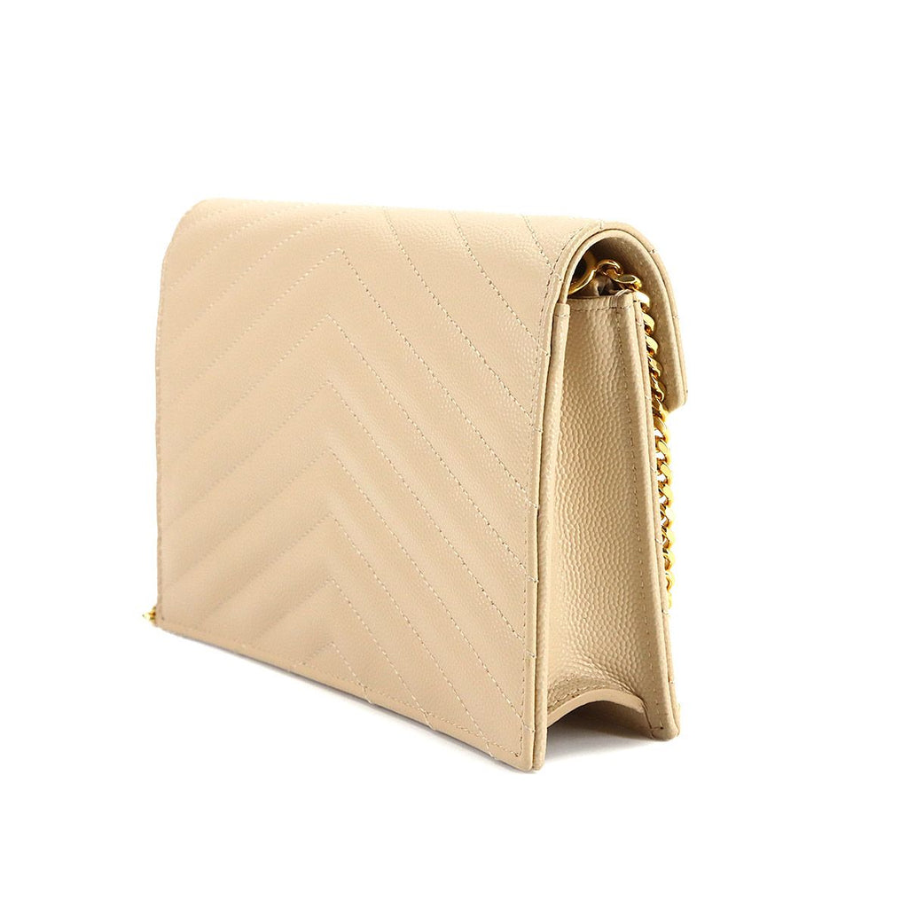 Saint Laurent Cassandra Envelope Chain Wallet — view 4