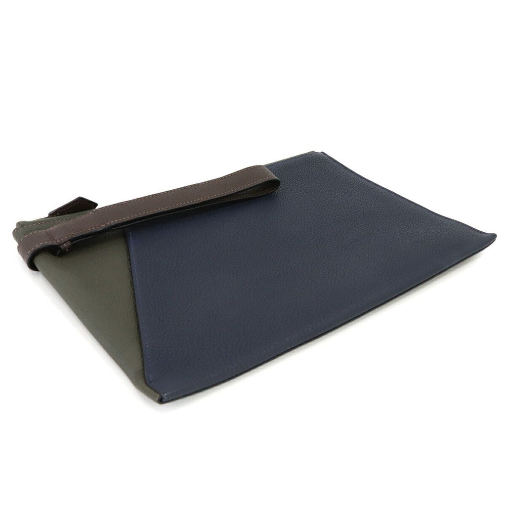 Hermes Cabas Vertiges 30 Clutch Togo Verde Gris Ebene — view 3