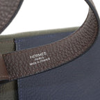 Hermes Cabas Vertiges 30 Clutch Togo Verde Gris Ebene — view 7