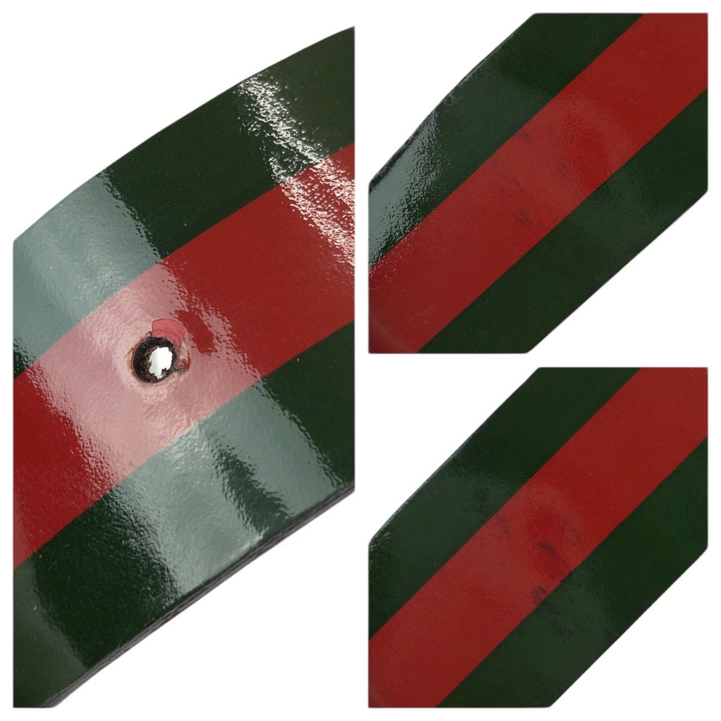 Gucci Sherry GG Pattern Leather Green Red — view 9