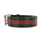 Gucci Sherry GG Pattern Leather Green Red — view 2