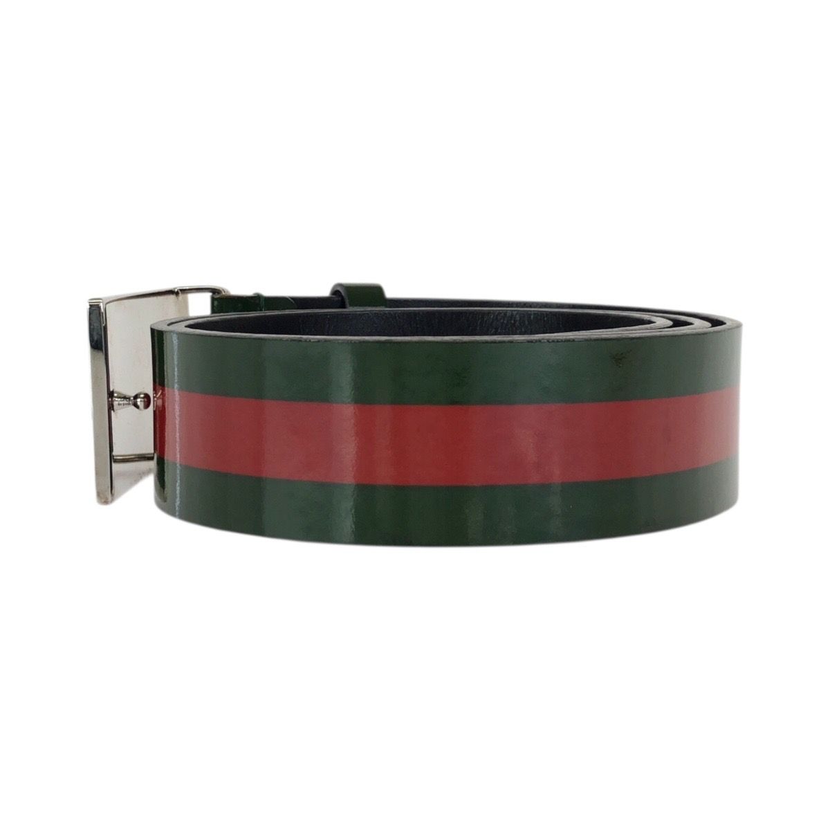 Gucci Sherry GG Pattern Leather Green Red — view 2