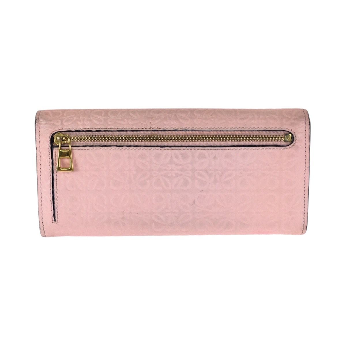 Loewe Anagram Pink Gold Leather Wallet — view 2