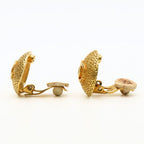 Chanel Earrings CC Logo Metal Gold Plated — view 2