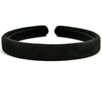 Chanel Headband CC Logo Velour Black BK Hair — view 5