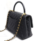 Chanel Coco Handle 29 2-Way Shoulder Bag Black Caviar Leather — view 2