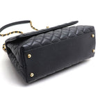 Chanel Coco Handle 29 2-Way Shoulder Bag Black Caviar Leather — view 3