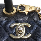 Chanel Coco Handle 29 2-Way Shoulder Bag Black Caviar Leather — view 5