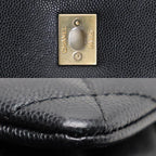 Chanel Coco Handle 29 2-Way Shoulder Bag Black Caviar Leather — view 6