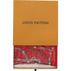 Louis Vuitton Carre 55 LV Rope Silk Red Scarf — view 2