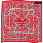 Louis Vuitton Carre 55 LV Rope Silk Red Scarf — view 3