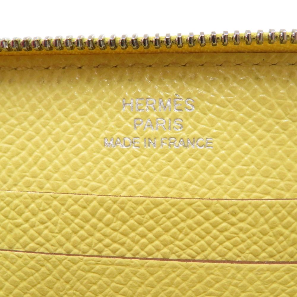 Hermes Azap Mini Veau Epsom Yellow Coin Case — view 7
