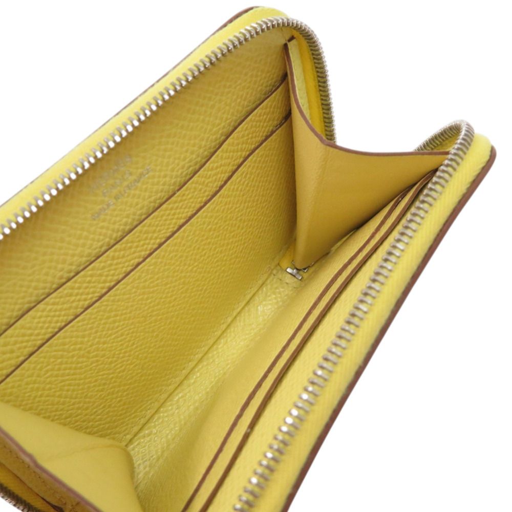 Hermes Azap Mini Veau Epsom Yellow Coin Case — view 6