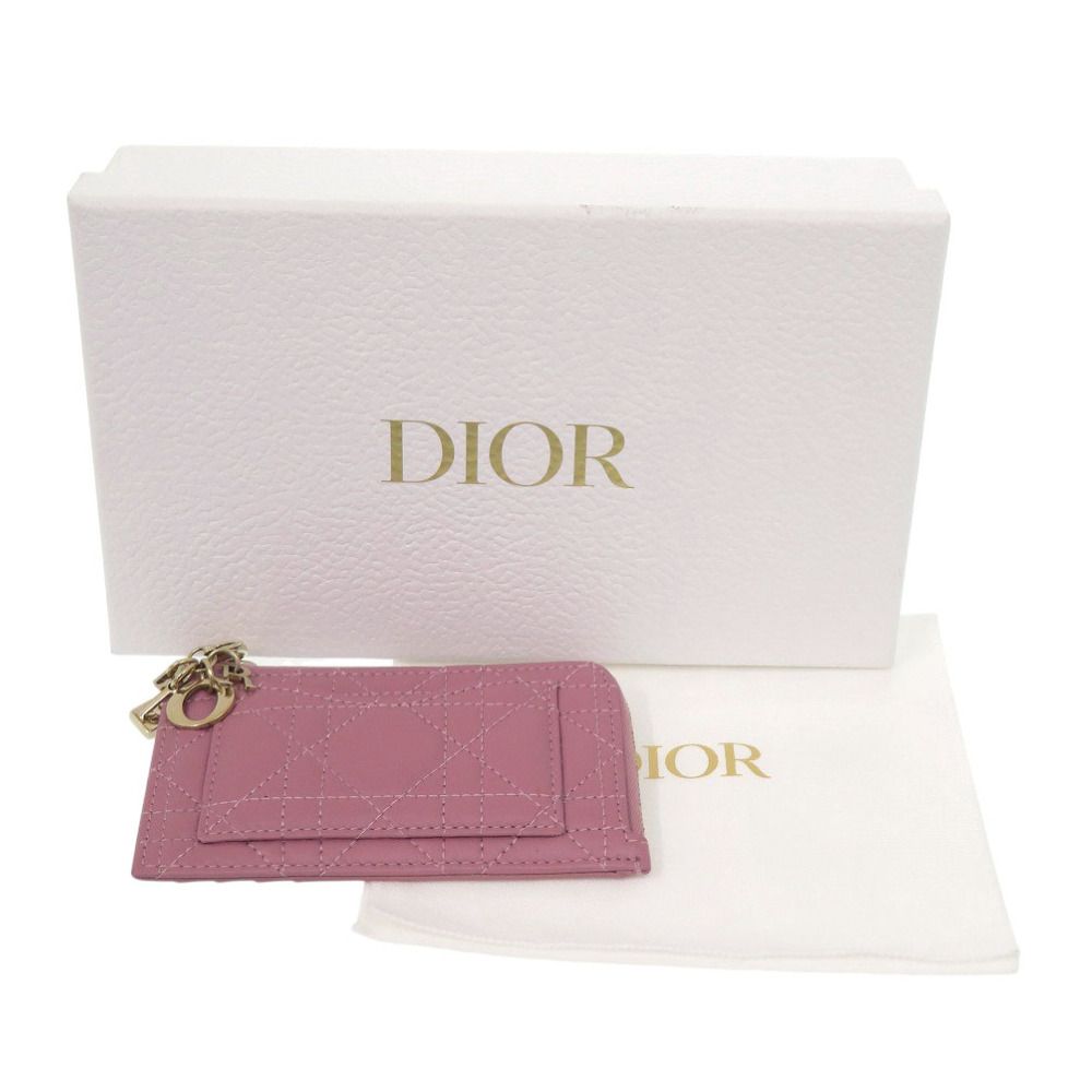 Dior Cosmos Lambskin Pink Card Case Handbag — view 2