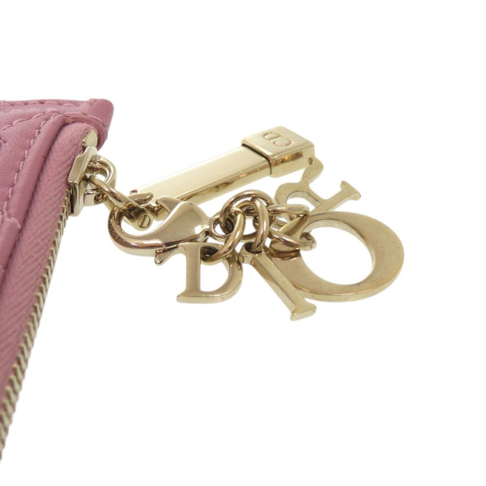 Dior Cosmos Lambskin Pink Card Case Handbag — view 6