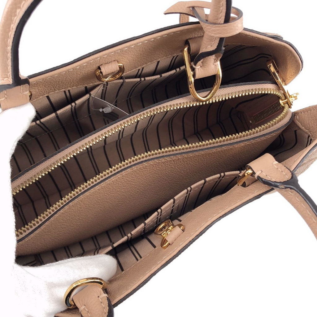 Louis Vuitton Monogram Empreinte Montaigne BB 2-Way Shoulder Bag Beige — view 3