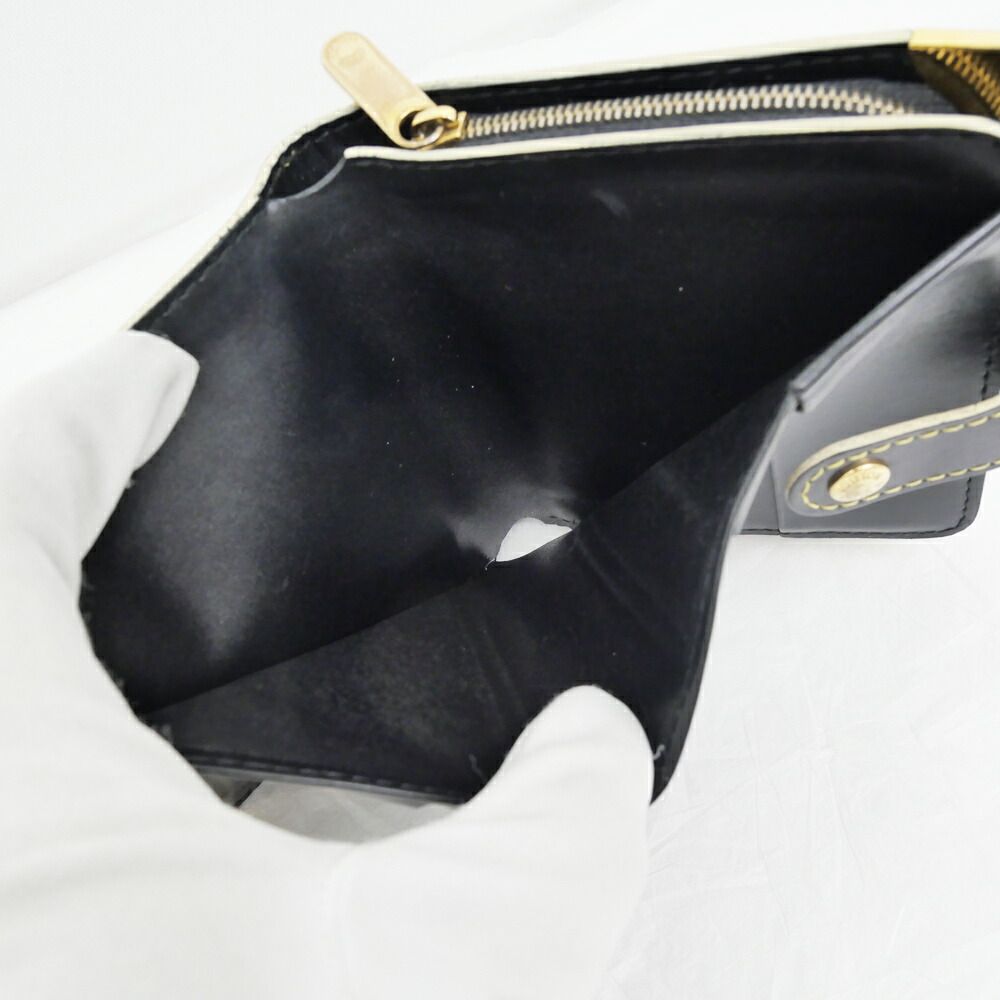 Louis Vuitton Compact Zip Suhali Black Gold Bifold — view 8