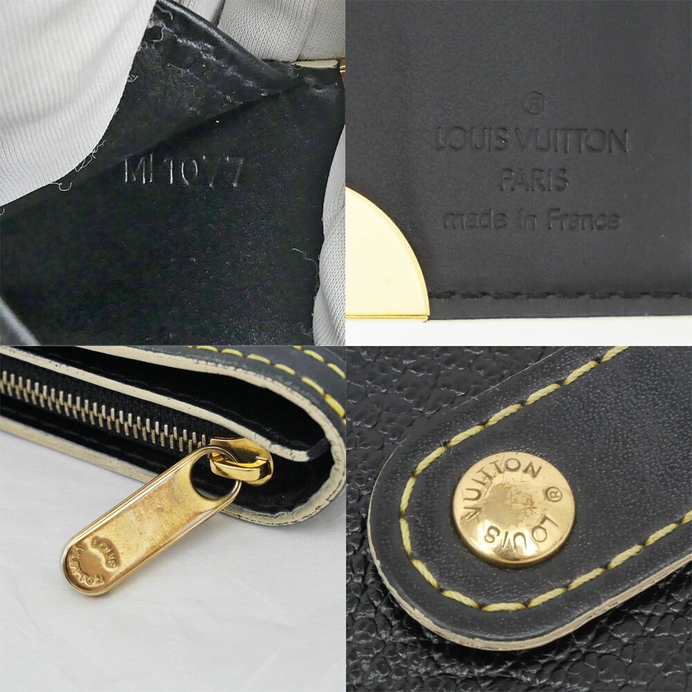 Louis Vuitton Compact Zip Suhali Black Gold Bifold — view 7