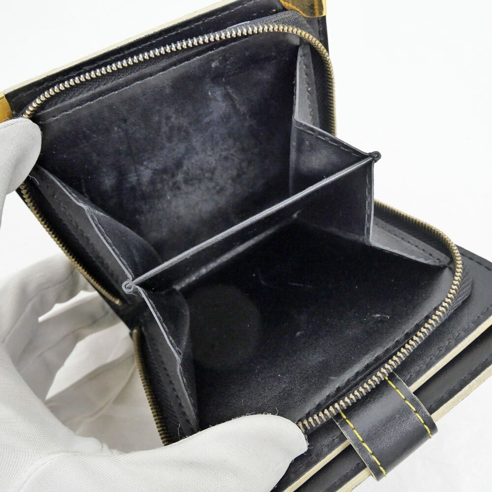 Louis Vuitton Compact Zip Suhali Black Gold Bifold — view 6