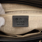 Gucci Micro Guccissima 2-Way Shoulder Bag Black Leather — view 5