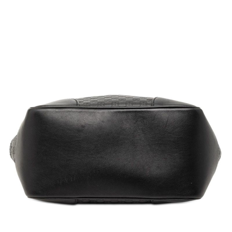 Gucci Micro Guccissima 2-Way Shoulder Bag Black Leather — view 3