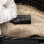 Gucci Micro Guccissima 2-Way Shoulder Bag Black Leather — view 6