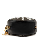 Saint Laurent Cassandra Crossbody Chain Shoulder Bag Black Gold Leather Sequin — view 3