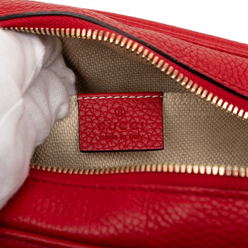 Gucci Soho Interlocking Tassel Disco Bag Red Leather — view 5