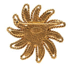 Chanel CC Logo Sun Motif Vintage Brooch Gold Plated — view 2