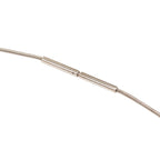 Hermes Cage de Ash Cube Silver Metal Necklace — view 4