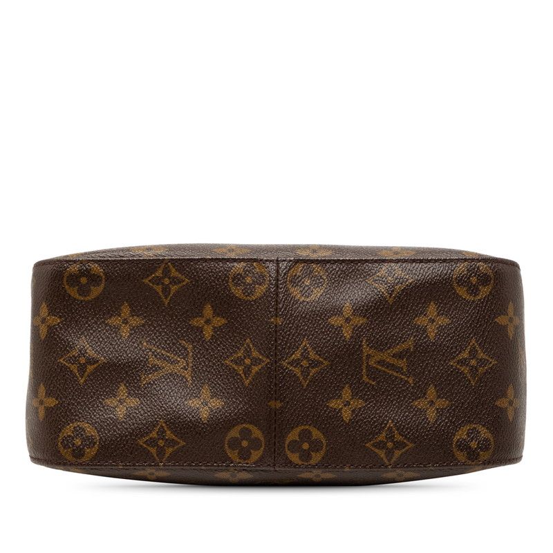 Louis Vuitton Monogram Looping MM Shoulder Bag Brown Leather — view 3