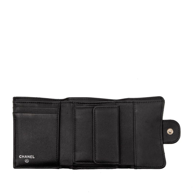 Chanel CC Logo Quilted Black Lambskin — view 4