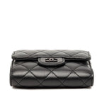 Chanel CC Logo Quilted Black Lambskin — view 3