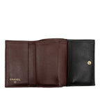 Chanel CC Logo Quilted Black Caviar Leather — view 4