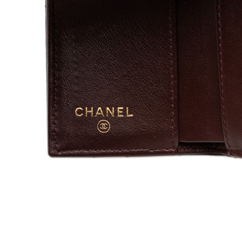 Chanel CC Logo Quilted Black Caviar Leather — view 6