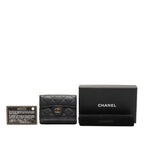 Chanel CC Logo Quilted Black Caviar Leather — view 8