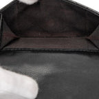 Chanel CC Logo Quilted Black Caviar Leather — view 5