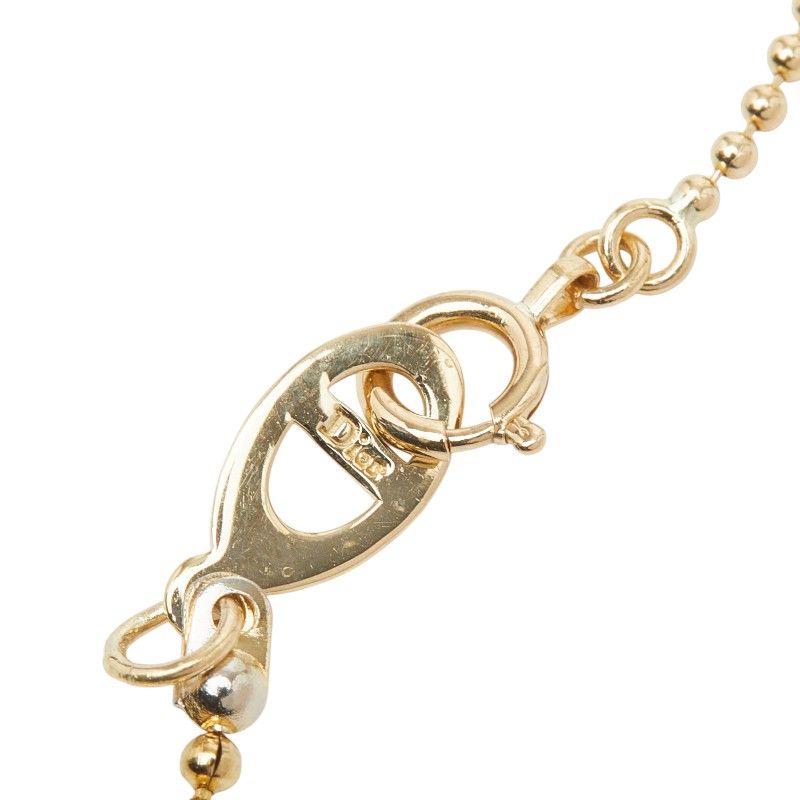 Dior Heart Motif Pendant Necklace 18K Yellow Gold — view 5