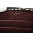 Chanel CC Logo Quilted Classic Zip Coin Purse Black Caviar Leather — view 5